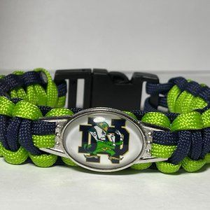 Notre Dame Fighting Irish NCAA "LEPRECHAUN" Paracord Bracelet NEW